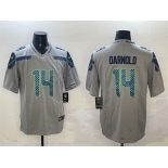 Men's Seattle Seahawks #14 Sam Darnold Gray 2025 Vapor Limited Football Stitched Jersey