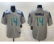 Men's Seattle Seahawks #14 Sam Darnold Gray 2025 Vapor Limited Football Stitched Jersey