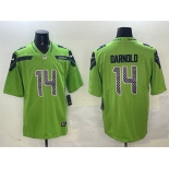 Men's Seattle Seahawks #14 Sam Darnold Green 2025 Vapor Limited Football Stitched Jersey