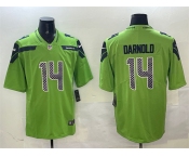 Men's Seattle Seahawks #14 Sam Darnold Green 2025 Vapor Limited Football Stitched Jersey