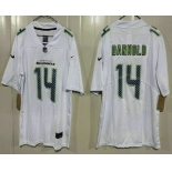 Men's Seattle Seahawks #14 Sam Darnold Limited White Fashion Vapor Jersey Men's Seattle Seahawks #14 Sam Darnold Limited White Fashion Vapor Jersey