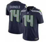 Men's Seattle Seahawks #14 Sam Darnold Navy 2024 F.U.S.E Vapor Limited Football Stitched Jersey