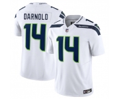 Men's Seattle Seahawks #14 Sam Darnold White 2024 F.U.S.E. Vapor Limited Football Stitched Jersey