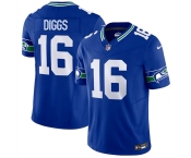 Men's Seattle Seahawks #16 Trevon Diggs Royal 2025 F.U.S.E Throwback Vapor Limited Football Stitched Jersey Men's Seattle Seahawks #16 Trevon Diggs Royal 2025 F.U.S.E Throwback Vapor Limited Football Stitched Jersey