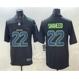 Men's Seattle Seahawks #22 Rashid Shaheed Limited Black Fashion Vapor Jersey