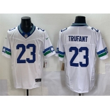 Men's Seattle Seahawks #23 Marcus Trufant White F.U.S.E. Throwback Vapor Limited Football Stitched Jersey