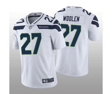 Men's Seattle Seahawks #27 Tariq Woolen White Vapor Untouchable Stitched Football Jersey