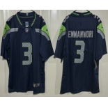 Men's Seattle Seahawks #3 Nick Emmanwori Limited Navy Vapor Jersey