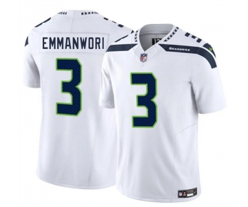 Men's Seattle Seahawks #3 Nick Emmanwori White 2025 F.U.S.E. Vapor Untouchable Limited Football Stitched Jersey