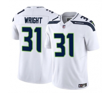 Men's Seattle Seahawks #31 Jacardia Wright White 2025 F.U.S.E. Vapor Untouchable Limited Football Stitched Jersey