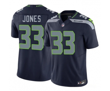 Men's Seattle Seahawks #33 Velus Jones Navy 2026 F.U.S.E. Vapor Untouchable Limited Football Stitched Jersey