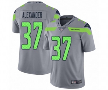 Men's Seattle Seahawks #37 Shaun Alexander Limited Silver Inverted Legend Football Jersey