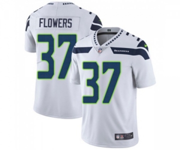 Men's Seattle Seahawks #37 Tre Flowers White Vapor Untouchable Limited Player Football Jersey