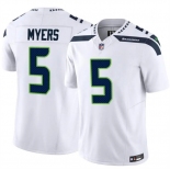Men's Seattle Seahawks #5 Jason Myers White 2025 F.U.S.E. Vapor Untouchable Limited Stitched Football Jersey