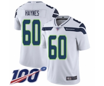 Men's Seattle Seahawks #60 Phil Haynes White Vapor Untouchable Limited Player 100th Season Football Jersey