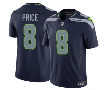 Men's Seattle Seahawks #8 Jadarian Price Navy 2026 F.U.S.E. Vapor Untouchable Limited Football Stitched Jersey