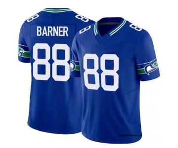 Men's Seattle Seahawks #88 AJ BARNER Blue Throwback 2026 F.U.S.E. Vapor Untouchable Limited Stitched Football Jersey