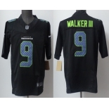 Men's Seattle Seahawks #9 Kenneth Walker III Limited Black Fashion FUSE Vapor Jersey Men's Seattle Seahawks #9 Kenneth Walker III Limited Black Fashion FUSE Vapor Jersey