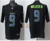Men's Seattle Seahawks #9 Kenneth Walker III Limited Black Fashion FUSE Vapor Jersey Men's Seattle Seahawks #9 Kenneth Walker III Limited Black Fashion FUSE Vapor Jersey