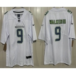 Men's Seattle Seahawks #9 Kenneth Walker III Limited White Fashion Vapor Jersey