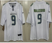 Men's Seattle Seahawks #9 Kenneth Walker III Limited White Fashion Vapor Jersey Men's Seattle Seahawks #9 Kenneth Walker III Limited White Fashion Vapor Jersey
