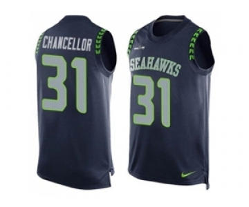 Nike Seattle Seahawks #31 Kam Chancellor Steel Blue Team Color Men's Stitched NFL Limited Tank Top Jersey