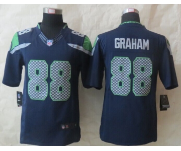 nike jerseys seattle seahawks #88 jimmy graham blue[nike limited]