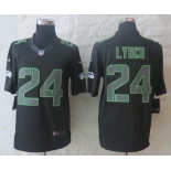 nike nfl jerseys seattle seahawks #24 marshawn lynch black[nike impact limited]