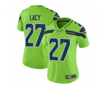 Women Nike Seattle Seahawks #27 Eddie Lacy Vapor Untouchable Limited Green NFL Jersey
