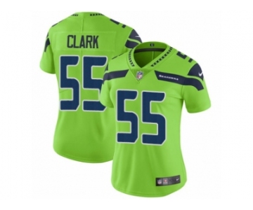 Women Nike Seattle Seahawks #55 Frank Clark Vapor Untouchable Limited Green NFL Jersey