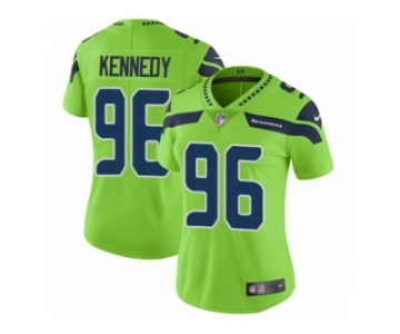 Women Nike Seattle Seahawks #96 Cortez Kennedy Vapor Untouchable Limited Green NFL Jersey