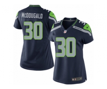 Women's Nike Seattle Seahawks #30 Bradley McDougald Limited Steel Blue Team Color NFL Jersey