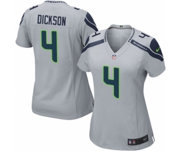 Women's Nike Seattle Seahawks #4 Michael Dickson Game Grey Alternate NFL Jersey