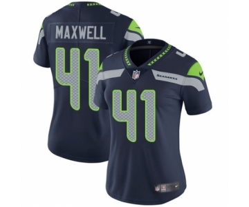 Women's Nike Seattle Seahawks #41 Byron Maxwell Navy Blue Team Color Vapor Untouchable Elite Player NFL Jersey