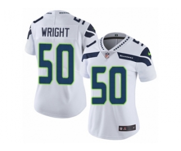 Women's Nike Seattle Seahawks #50 K.J. Wright Vapor Untouchable Limited White NFL Jersey