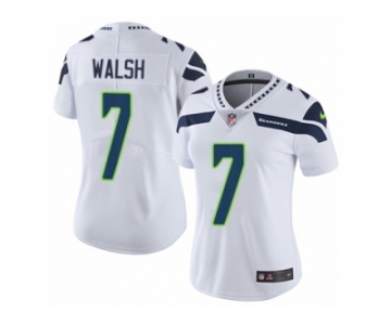 Women's Nike Seattle Seahawks #7 Blair Walsh White Vapor Untouchable Limited Player NFL Jersey