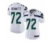 Women's Nike Seattle Seahawks #72 Michael Bennett Vapor Untouchable Limited White NFL Jersey
