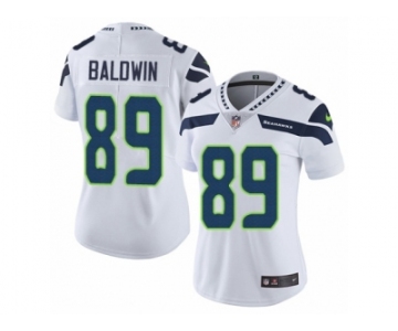 Women's Nike Seattle Seahawks #89 Doug Baldwin Vapor Untouchable Limited White NFL Jersey