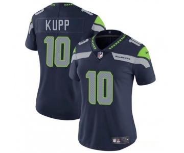 Women's Seattle Seahawks #10 Cooper Kupp Navy 2025 Vapor Limited Football Stitched Jersey