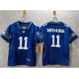 Women's Seattle Seahawks #11 Jaxon Smith-Njigba Royal 2024 F.U.S.E Throwback Vapor Limited Stitched Football Jersey Women's Seattle Seahawks #11 Jaxon Smith-Njigba Royal 2024 F.U.S.E Throwback Vapor Limited Stitched Football Jersey