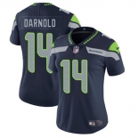 Women's Seattle Seahawks #14 Sam Darnold Navy 2025 Vapor Limited Football Stitched Jersey