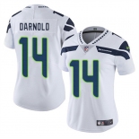 Women's Seattle Seahawks #14 Sam Darnold White 2025 Vapor Limited Football Stitched Jersey