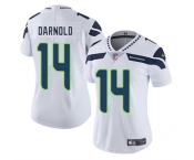 Women's Seattle Seahawks #14 Sam Darnold White 2025 Vapor Limited Football Stitched Jersey