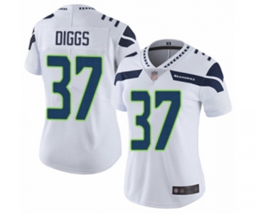 Women's Seattle Seahawks #37 Quandre Diggs White Vapor Untouchable Limited Player Football Jersey