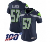 Women's Seattle Seahawks #57 Cody Barton Navy Blue Team Color Vapor Untouchable Limited Player 100th Season Football Jersey