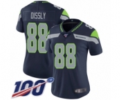 Women's Seattle Seahawks #88 Will Dissly Navy Blue Team Color Vapor Untouchable Limited Player 100th Season Football Jersey