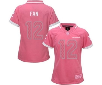 nike women nfl jerseys seattle seahawks #12 fan pink[nike 2015]