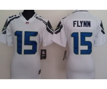 nike women nfl jerseys seattle seahawks #15 flynn white[nike]