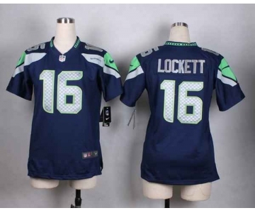 nike women nfl jerseys seattle seahawks #16 lockett blue[nike]