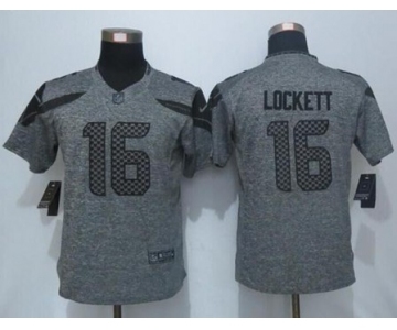 nike women nfl jerseys seattle seahawks #16 lockett gray[nike Limited]